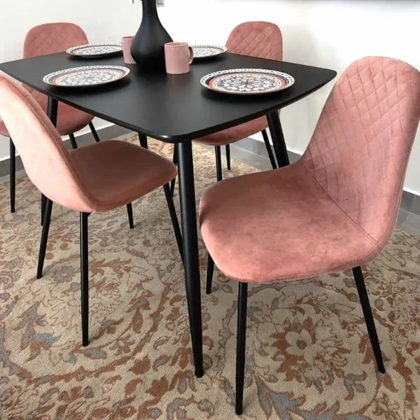 Remus 5 Piece Dining Set Pink