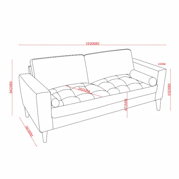 Ginny Three Seater Couch