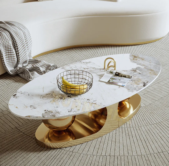 Isabel Marble Top Coffee Table