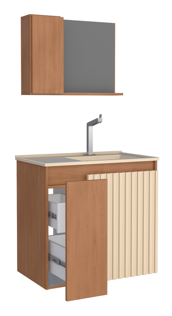 Camomila Wooden Bathroom Vanity Kit