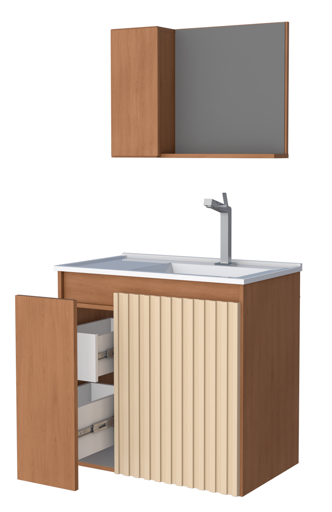 Camomila Wooden Bathroom Vanity Kit