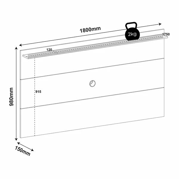 Slim Tv Panel White