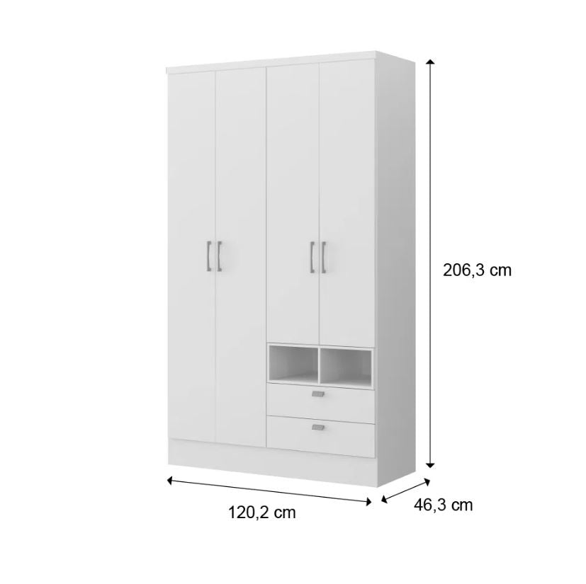 Felice 4 Door Wardrobe