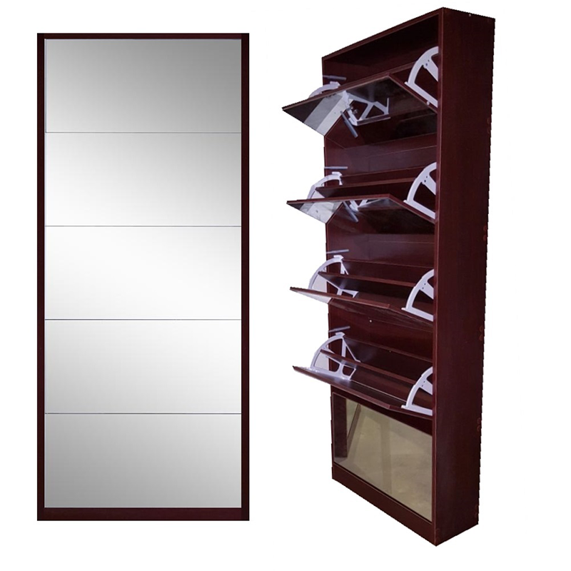 Amy 5 Door Mirror Shoe Cabinet