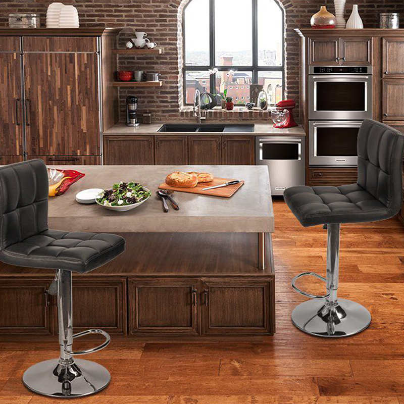 Ronin Faux Leather Swivel Bar Stool