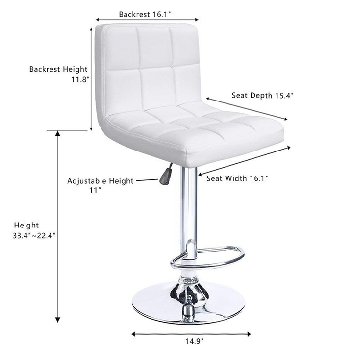 Ronin Faux Leather Swivel Bar Stool