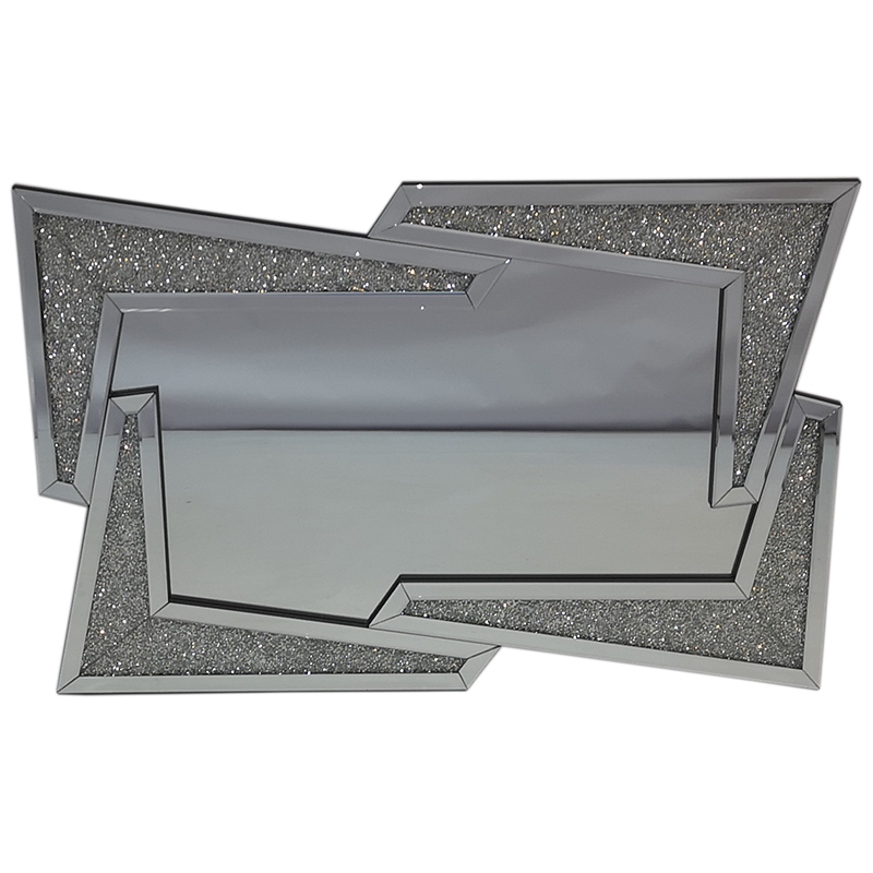 Philomena Silver Square Mirror Only Jagger-ed